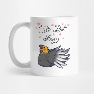 Cute But Angry (Grey and yellow tiel) Mug